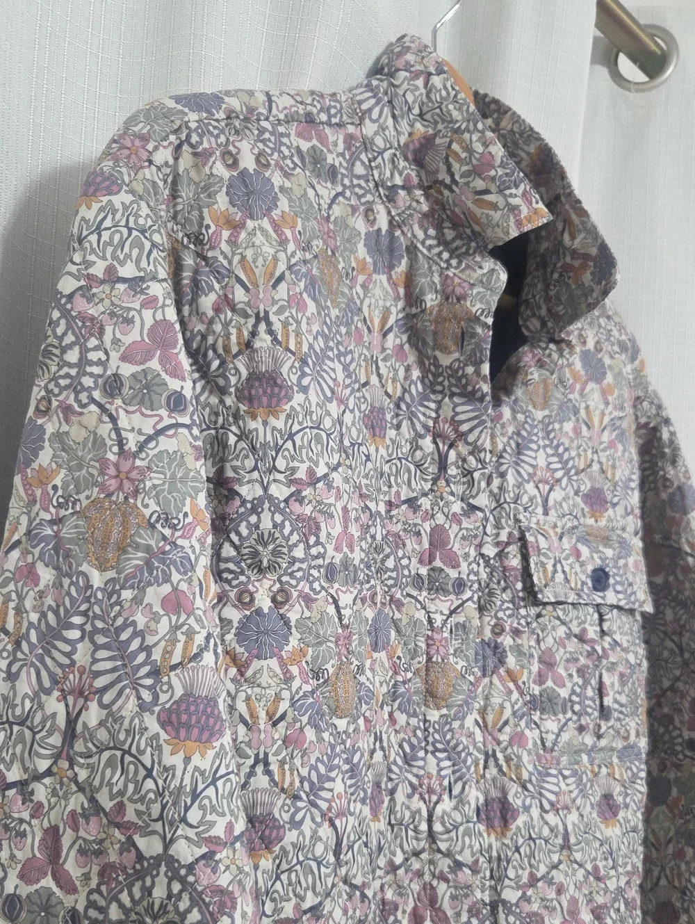 J. Crew Relaxed-fit quilted shirt-jacket in Liberty® Morris print
